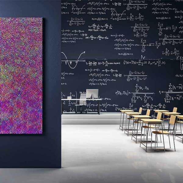 Renkli Piksel Dokulu Soyut Sanat Kanvas Tablo 4120