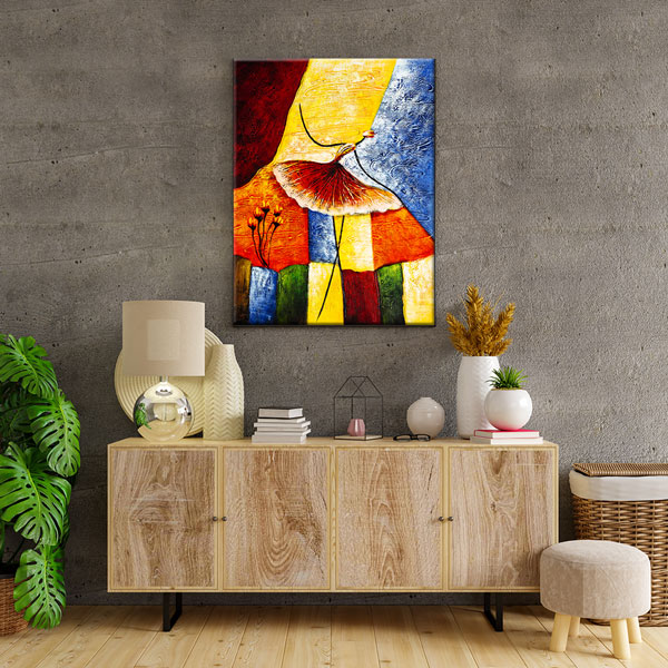 Renkli Balerin Figürü Temalı Sanatsal Kanvas Tablo 5062