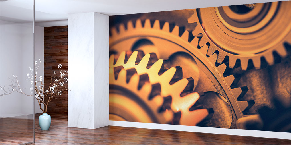 Endüstriyel Dişli Mekanizma Duvar Kağıdı 5480