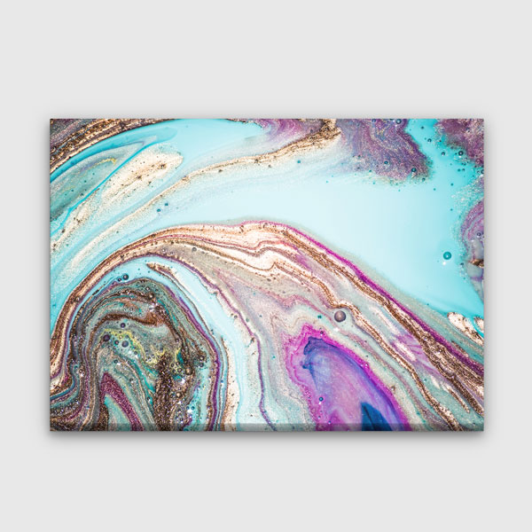 Pastel Tonlu Modern Ebru Desenli Duvar Tablosu Kanvas Tablo 12133