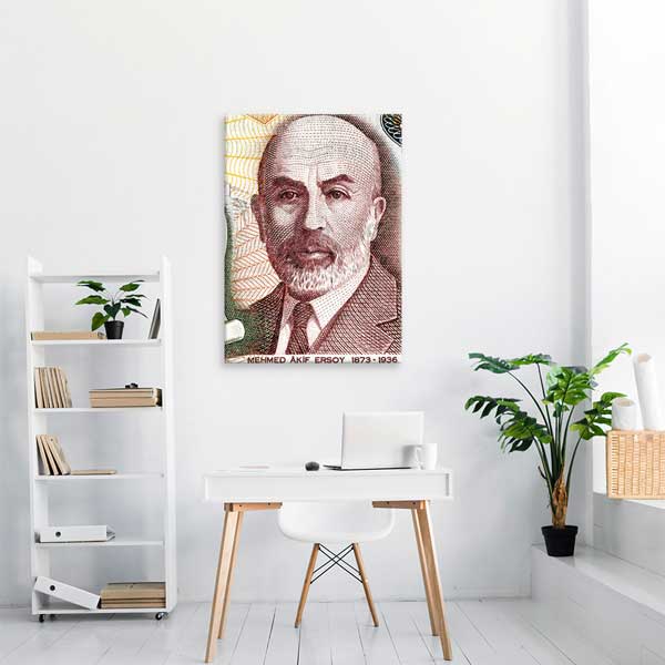 Mehmet Akif Ersoy Portre Tablosu - İstiklal Marşı Şairi Duvar Dekoru – G-206