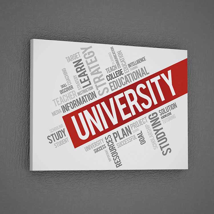 Dinamik Üniversite Temalı Kelime Bulutu Tablosu – 3206