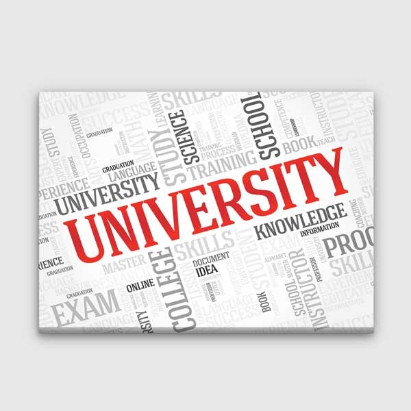 Üniversite Kelime Bulutu Tablosu: Eğitim ve Başarı Odaklı Dekor – 3205