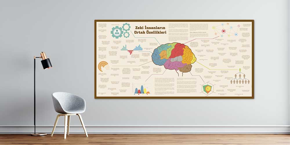 Zeki İnsanların Ortak Özellikleri Duvar Dekoru 3077