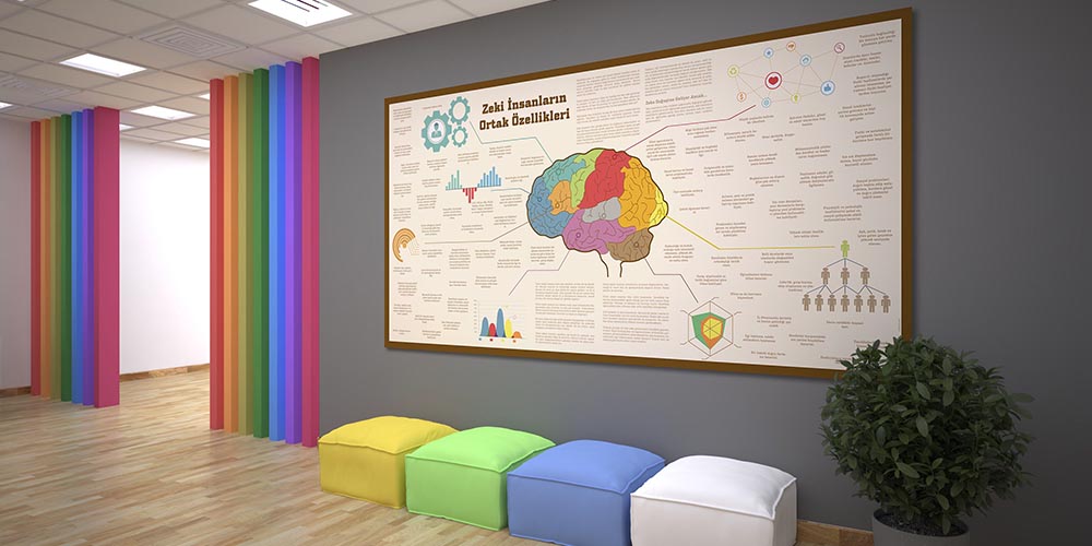 Zeki İnsanların Ortak Özellikleri Duvar Dekoru 3077