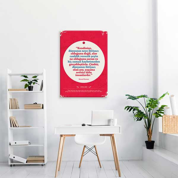 "Canlılık Veren Şeyi Yap" Howard Thurman Motivasyon Tablosu – B-904