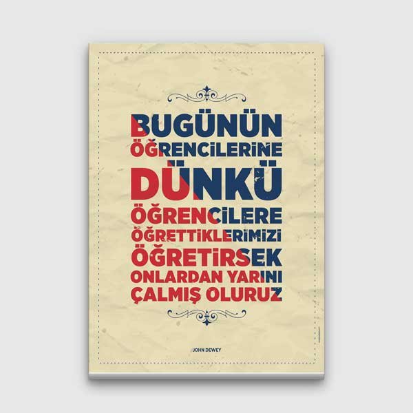 John Dewey Öğretmenler Odası Motivasyon Tablosu – F-502