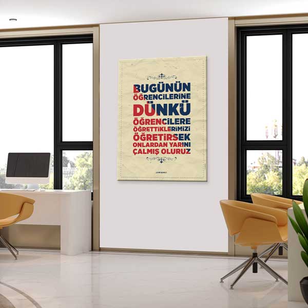 John Dewey Öğretmenler Odası Motivasyon Tablosu – F-502