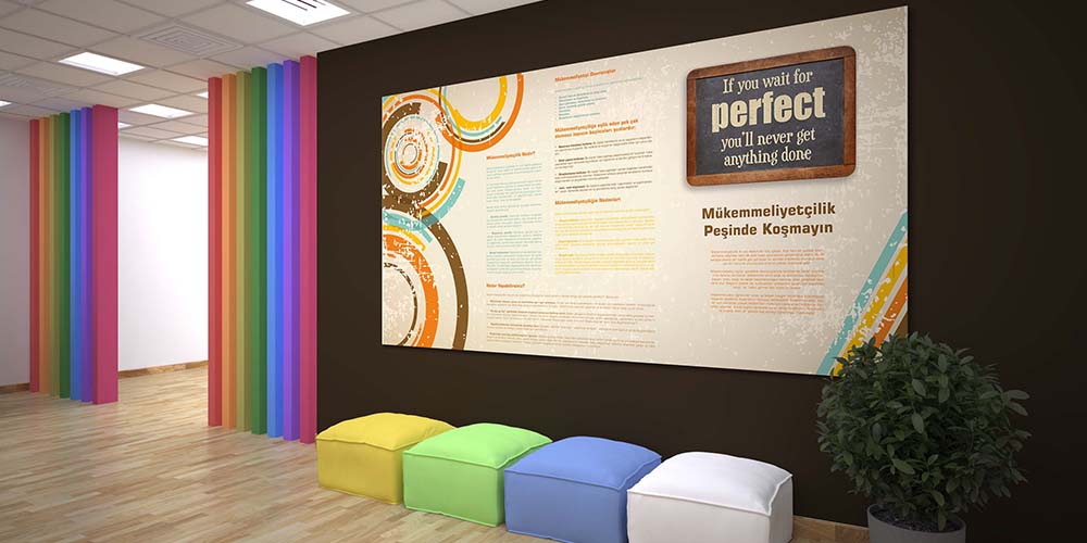 Mükemmeliyetçilik Peşinde Koşmayın Duvar Dekoru 3009