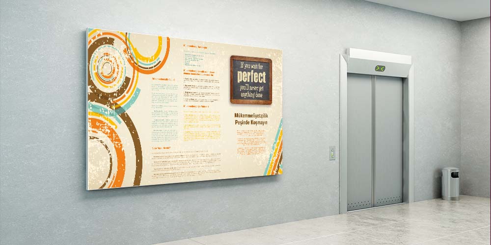 Mükemmeliyetçilik Peşinde Koşmayın Duvar Dekoru 3009