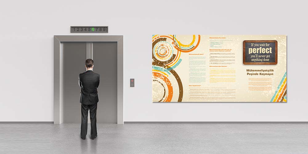 Mükemmeliyetçilik Peşinde Koşmayın Duvar Dekoru 3009