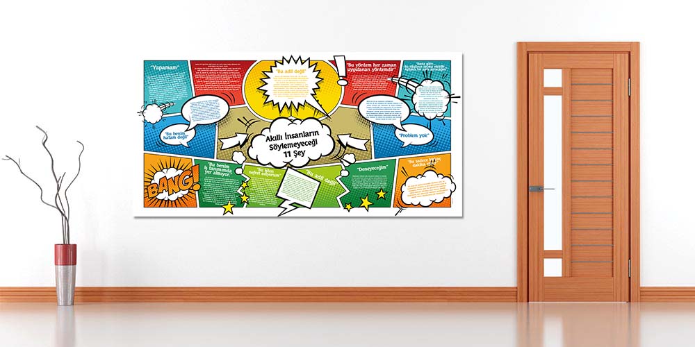 egitim-panolari-3062-02 Akıllı İnsanların Söylemeyeceği 11 Şey Eğitim Panosu 3062