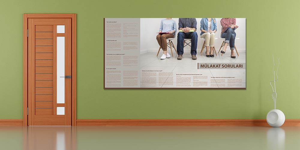 Mülakat Soruları ve Cevapları Eğitim Panosu 3073