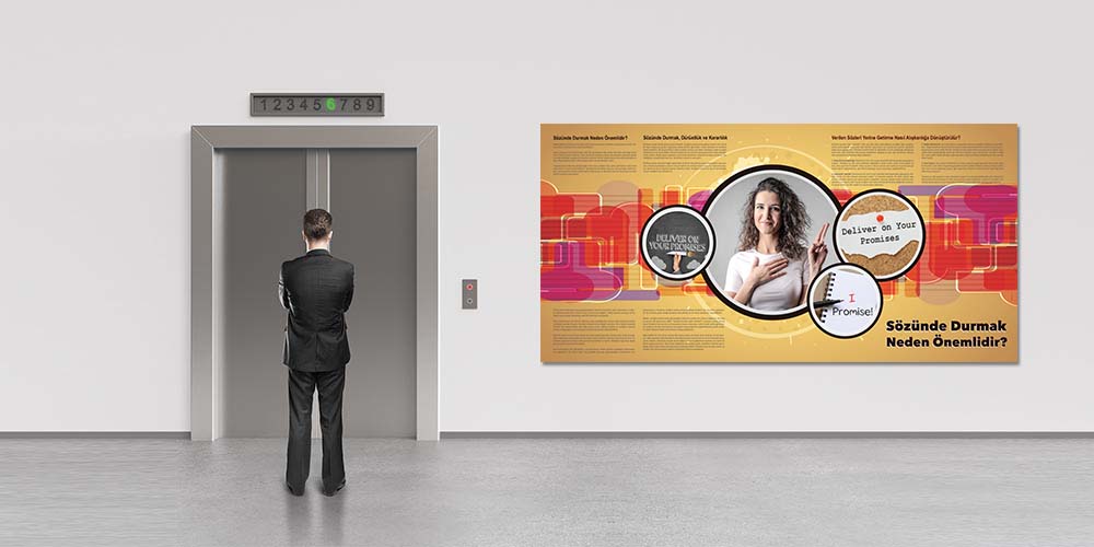 egitim-posterleri-3054-01 Sözünde Durmak ve Güvenilirlik Motivasyon Posteri 3054