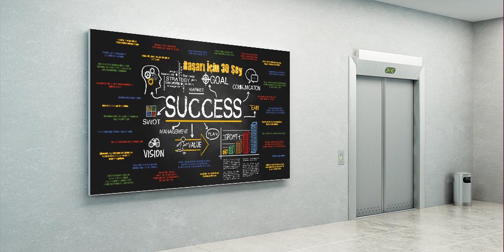 Başarı İçin 30 Şey Duvar Dekoru 3081