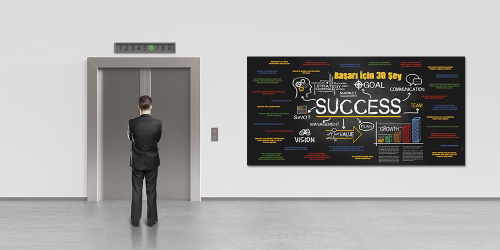Başarı İçin 30 Şey Duvar Dekoru 3081