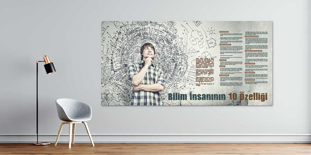 Bilim İnsanının 10 Özelliği Temalı Eğitim Posterleri 3100