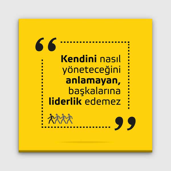 "Kendini Yönetemeyen Liderlik Edemez" Motivasyon Posteri – 4080