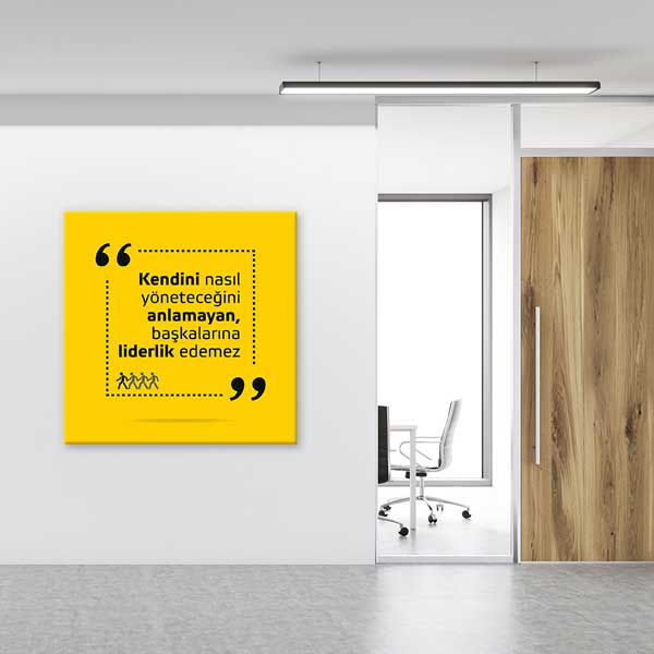 "Kendini Yönetemeyen Liderlik Edemez" Motivasyon Posteri – 4080
