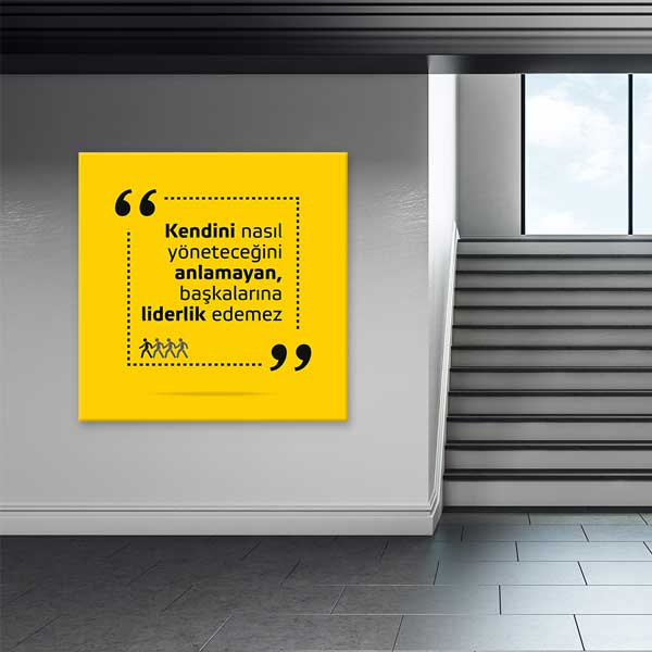 "Kendini Yönetemeyen Liderlik Edemez" Motivasyon Posteri – 4080
