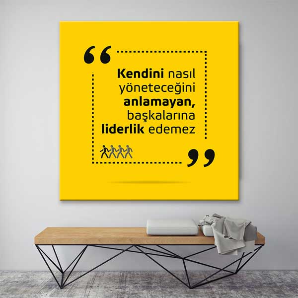 "Kendini Yönetemeyen Liderlik Edemez" Motivasyon Posteri – 4080
