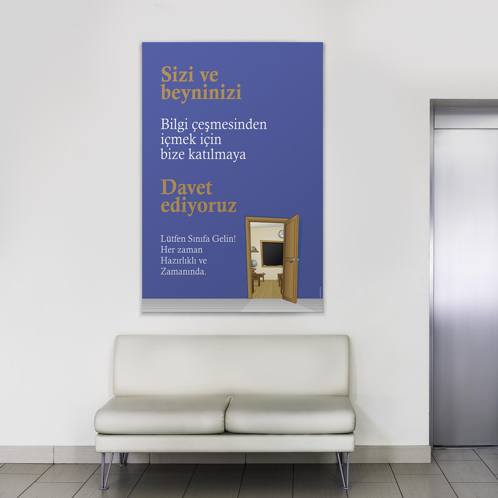 "Bilgi Çeşmesine Davet" Okul Sınıf Motivasyon Tablosu – B-875