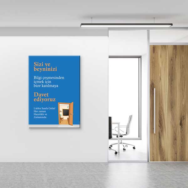 "Bilgi Çeşmesine Davet" Okul Sınıf Motivasyon Tablosu – B-875