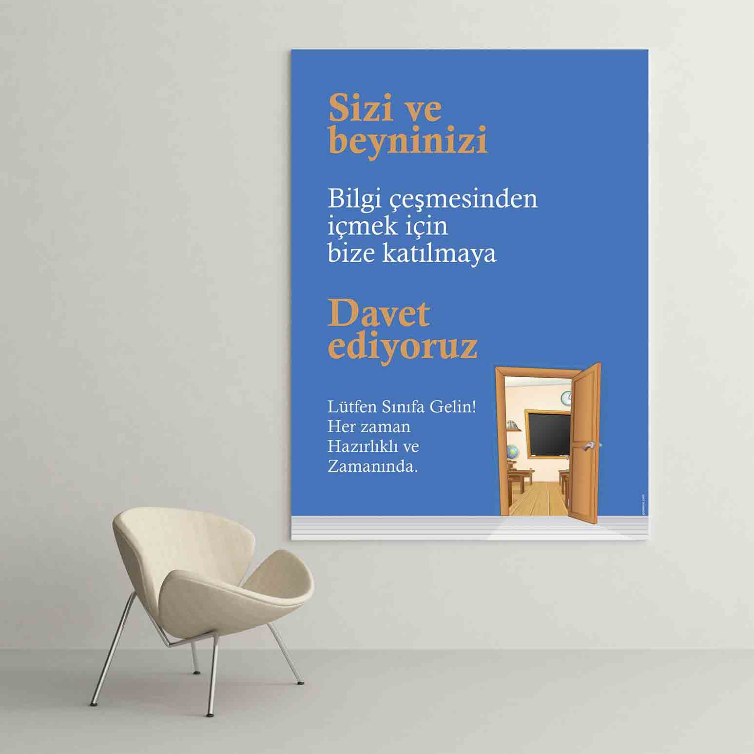 "Bilgi Çeşmesine Davet" Okul Sınıf Motivasyon Tablosu – B-875