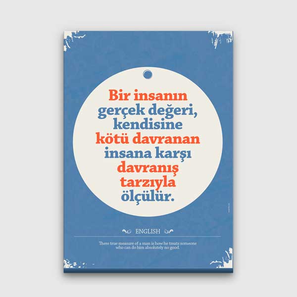 "Gerçek Değer Davranışla Ölçülür" Karakter Gelişimi Motivasyon Tablosu – B-900