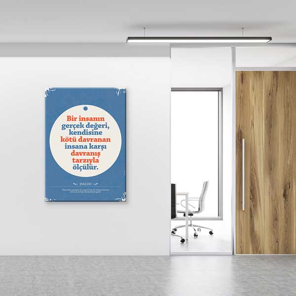 "Gerçek Değer Davranışla Ölçülür" Karakter Gelişimi Motivasyon Tablosu – B-900