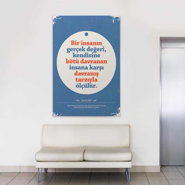 "Gerçek Değer Davranışla Ölçülür" Karakter Gelişimi Motivasyon Tablosu – B-900