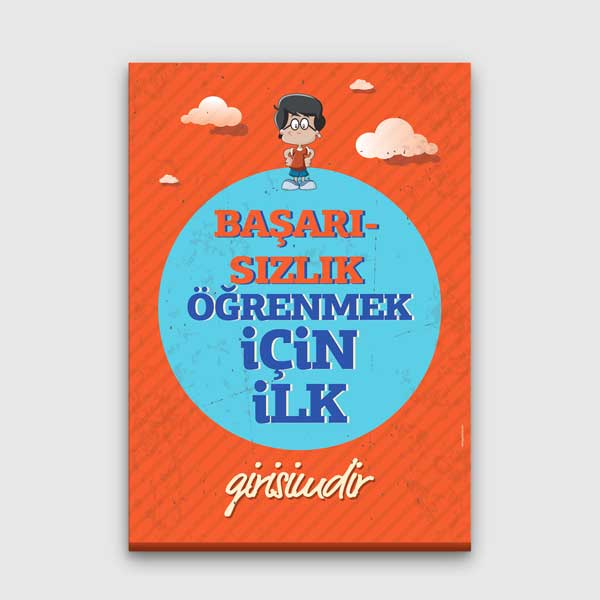 "Başarısızlık Öğrenmek İçin İlk Girişimdir" Motivasyon Tablosu – B-905