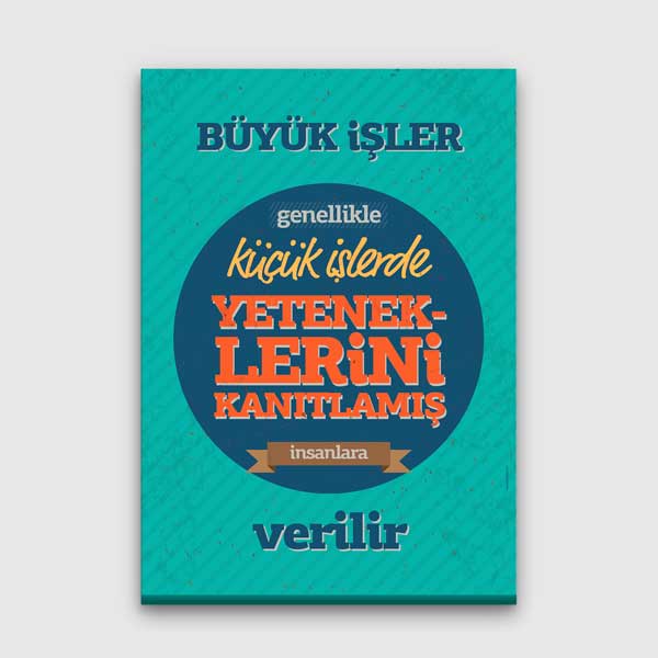 "Büyük İşler İçin Yetenek Kanıtla" Motivasyon Tablosu – B-906