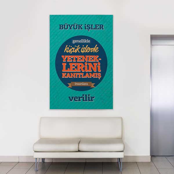 "Büyük İşler İçin Yetenek Kanıtla" Motivasyon Tablosu – B-906