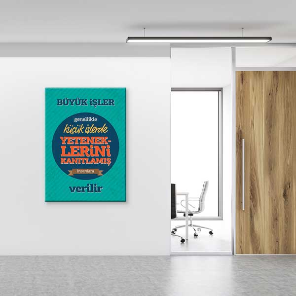 "Büyük İşler İçin Yetenek Kanıtla" Motivasyon Tablosu – B-906