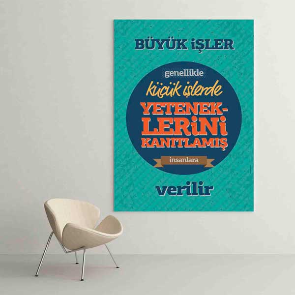"Büyük İşler İçin Yetenek Kanıtla" Motivasyon Tablosu – B-906