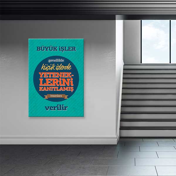 "Büyük İşler İçin Yetenek Kanıtla" Motivasyon Tablosu – B-906