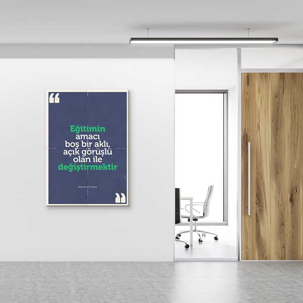 "Eğitimin Amacı Açık Görüşlülük" Malcolm S. Forbes Tablosu – B-939