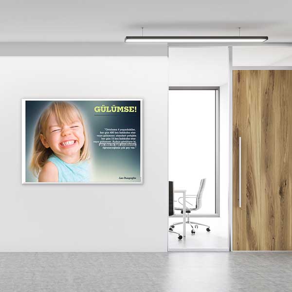 Leo Buscaglia Gülümseme Motivasyon Tablosu – F-512