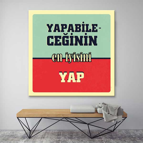 "Yapabileceğinin En İyisini Yap" Motivasyon Posteri – 4091
