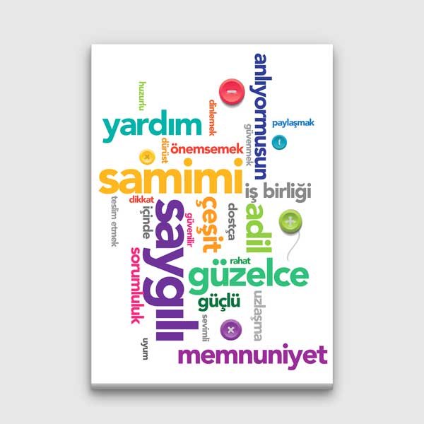 Sorumluluk ve Değerler Eğitimi Posteri - Okul Sınıf Duvar Dekoru – B-835