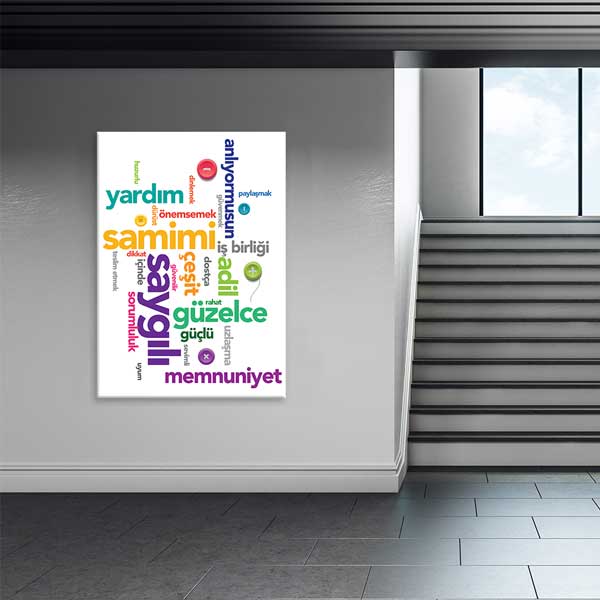 Sorumluluk ve Değerler Eğitimi Posteri - Okul Sınıf Duvar Dekoru – B-835