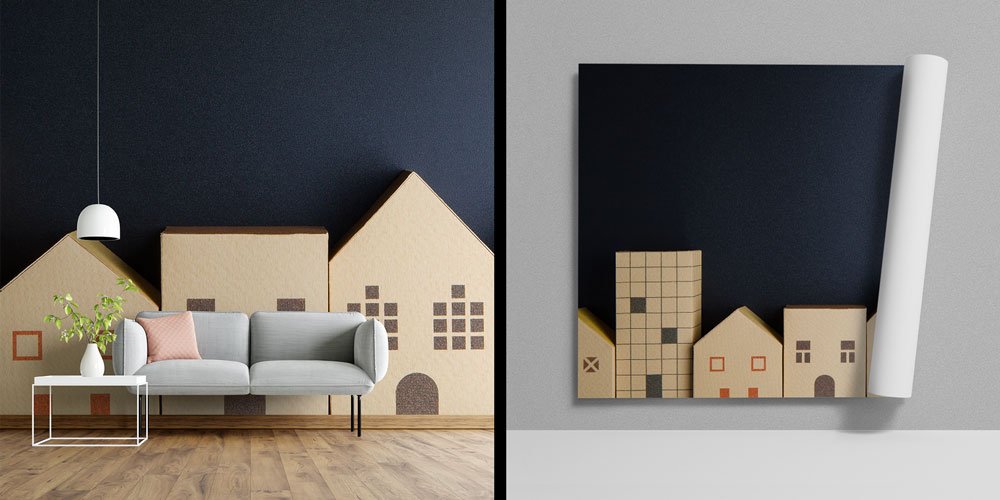 emlak-dekor-tablo-5586-00 Mimari Şehir Silüeti Duvar Kağıdı - İnşaat ve Emlak Ofisleri İçin 5586