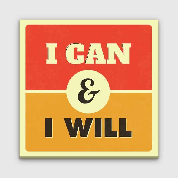encouragin-wall-decor-3196-00 Yapabilirim ve Yapacağım Duvar Tablosu - Motivasyonel Sanat – 3196