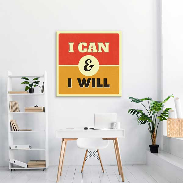 encouragin-wall-decor-3196-01 Yapabilirim ve Yapacağım Duvar Tablosu - Motivasyonel Sanat – 3196