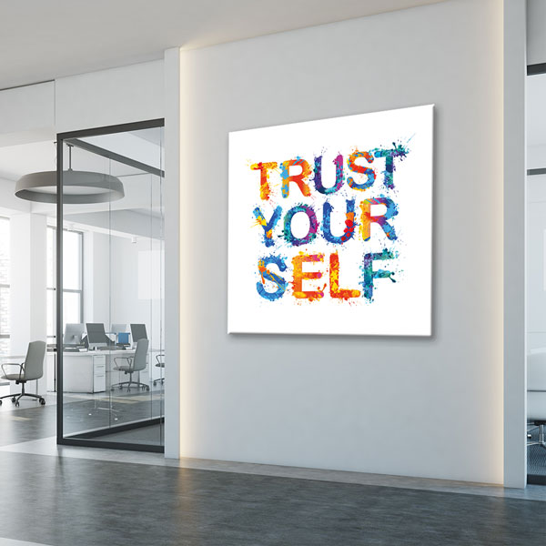 Kendine Güven Duvar Tablosu - Renkli Motivasyon – 3321