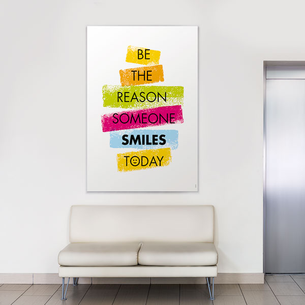 Bugün Birinin Gülümseme Sebebi Ol Motivasyon Kanvası – 3305