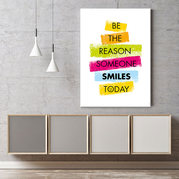 Bugün Birinin Gülümseme Sebebi Ol Motivasyon Kanvası – 3305