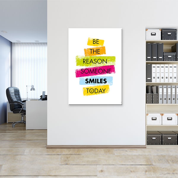 Bugün Birinin Gülümseme Sebebi Ol Motivasyon Kanvası – 3305