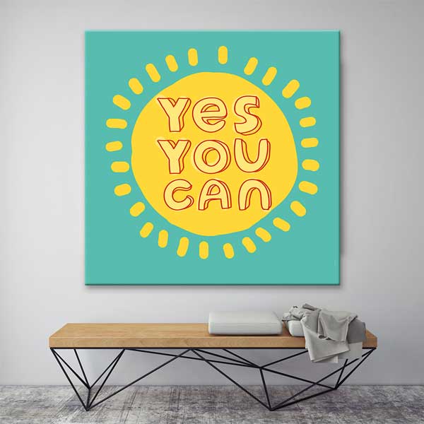 encouraging-wall-posters-3334-01 Evet Yapabilirsin Duvar Tablosu - Güneş Tasarımı – 3334